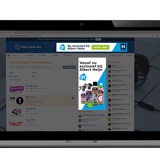 Online marketing Banner Laptop