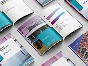 Mockup van de nieuwe ClimaRad brand guidelines
