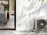 Warmtepompunit LG Klimaat naast huis