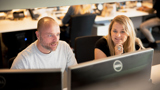 Jeroen en Kelly achter schermen