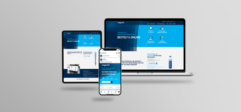 Cross-device weergave Magistor landingspagina
