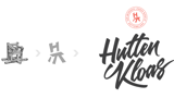 Huttenkloas schetsen logo